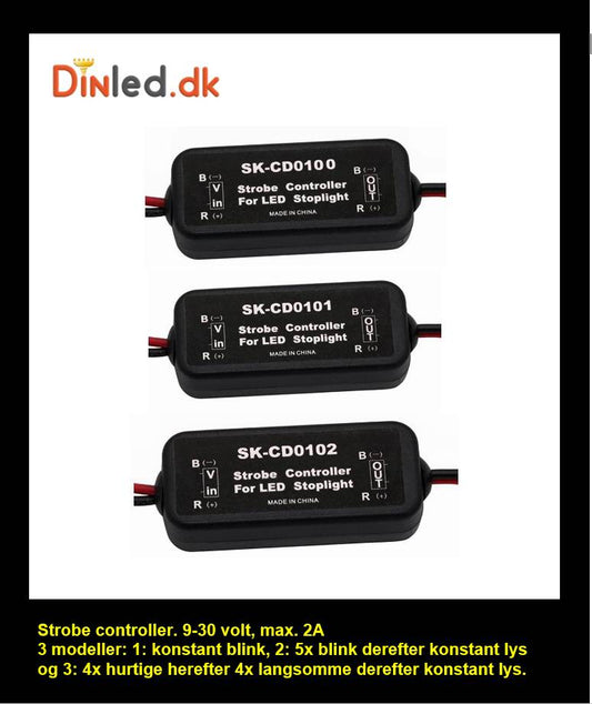 Strobe controller 9-30 volt 2A
