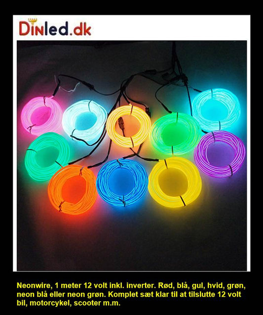 NEON WIRE 12 volt - 1 meter