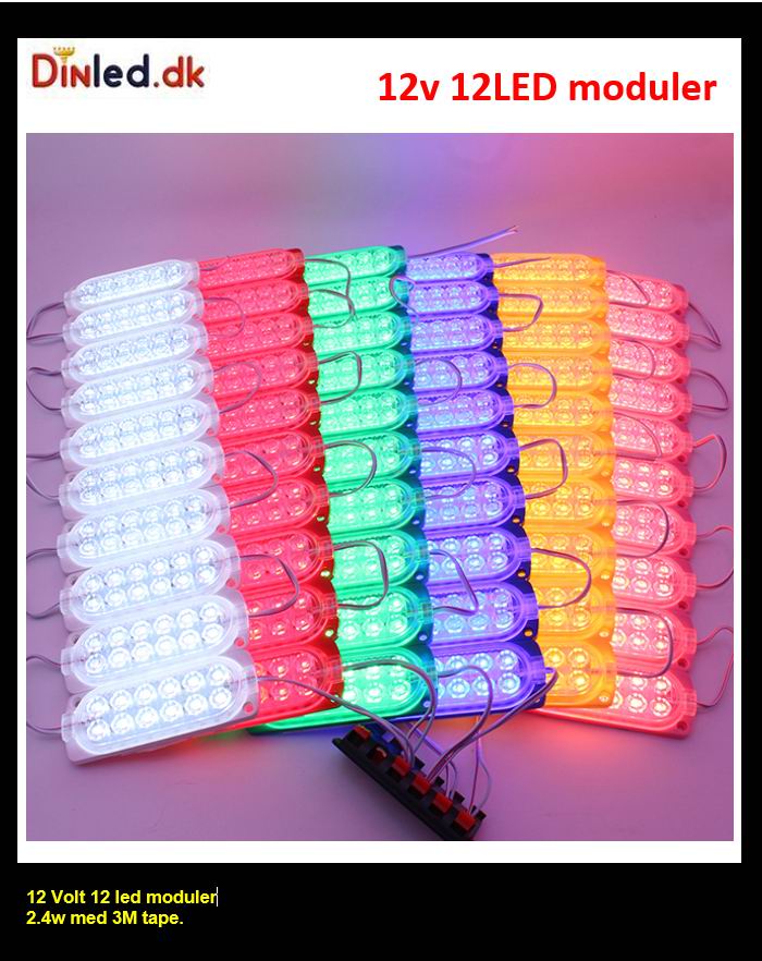 12 LED moduler, 12v