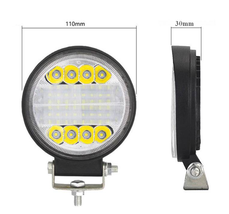 LED køretøjs projektør 72 watt COMBO, Slim 12/24 volt