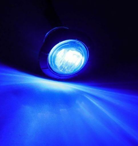 Rund LED markeringslygte, 12v