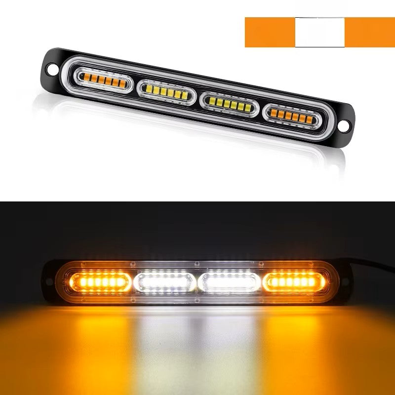 24 LED Blitzblink / strobe blink 12v / 24v - Aflang