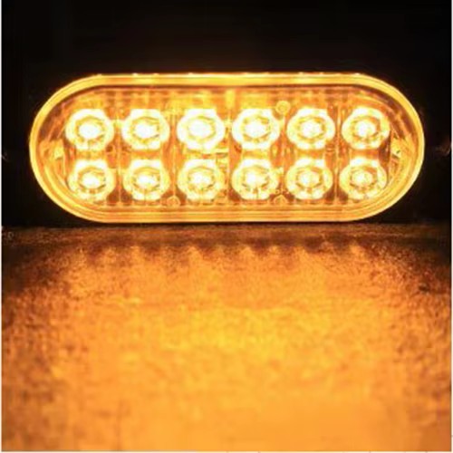 12 LED Blitzblink / strobe blink 12v / 24v - ALUMINIUM