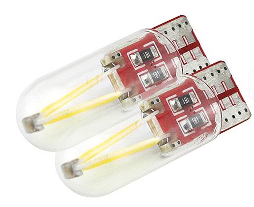 T10 W5W LED Filament pære - 12v