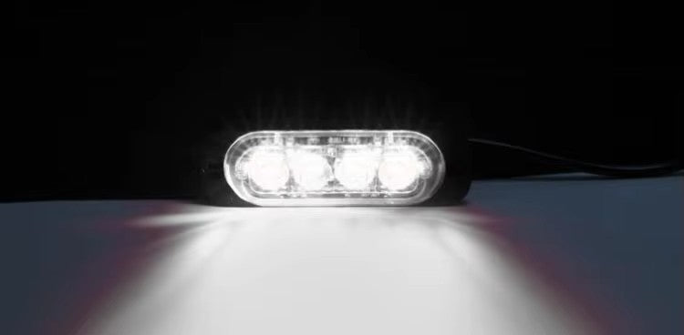 4 LED Blitzblink / strobe blink 12v / 24v - ALUMINIUM