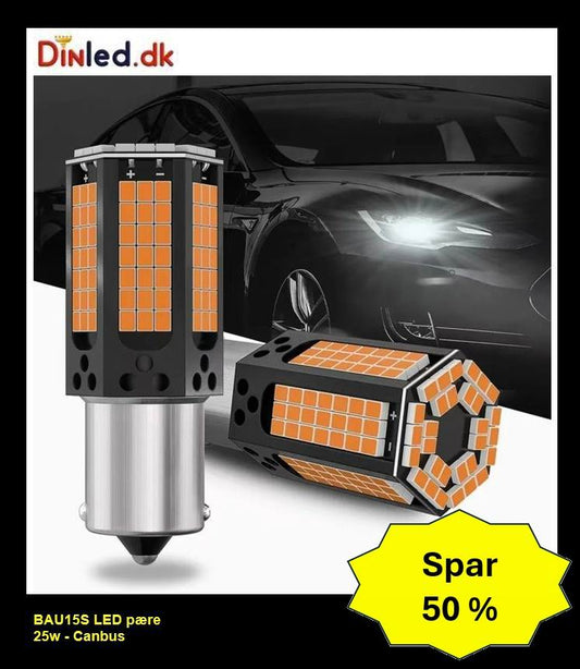 BAU15S 156 LED pære med CANBUS - 12-24v