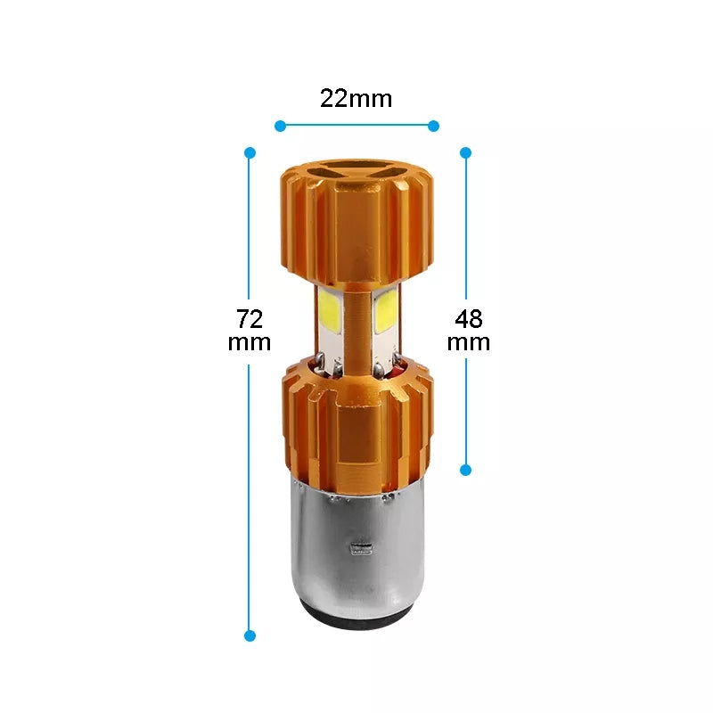 BA20D LED  pære til Scooter  / Motorcykel