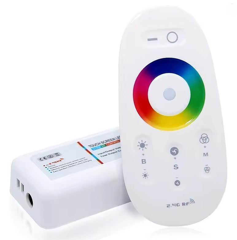 RF controller til RGBW / RGBWW strips med touch fjernbetjening