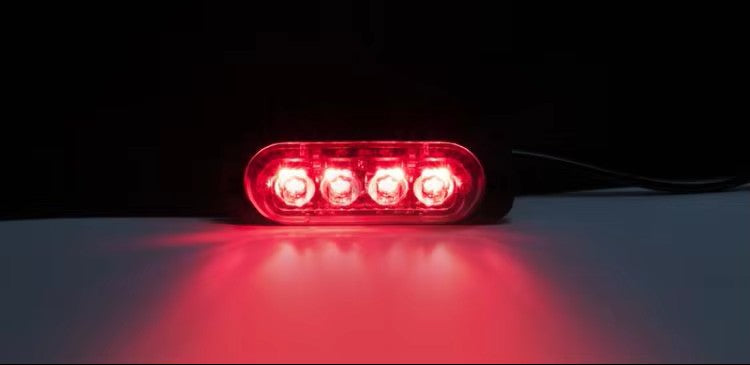 4 LED Blitzblink / strobe blink 12v / 24v - ALUMINIUM