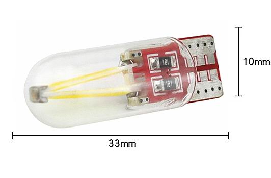 T10 W5W LED Filament pære - 12v