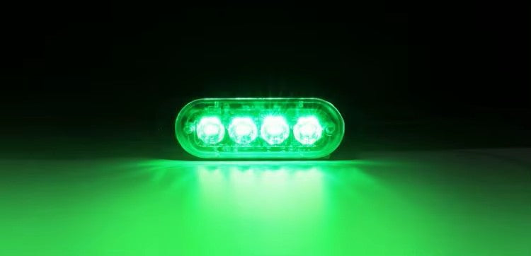 4 LED Blitzblink / strobe blink 12v / 24v - ALUMINIUM