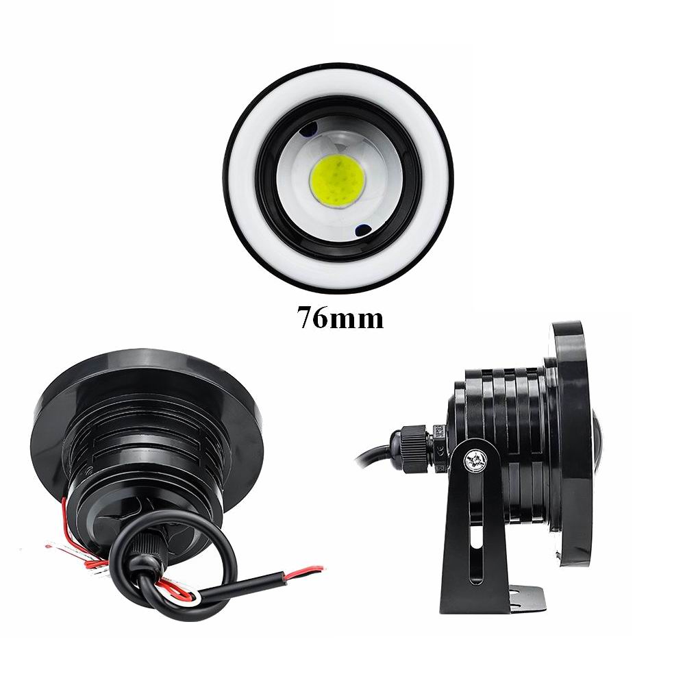 LED Eagle Eye projektør sæt med 2 stk.12 volt. 76mm - 20 watt