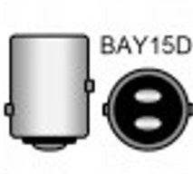 BAY15D LED pære med 72 LED - 12v