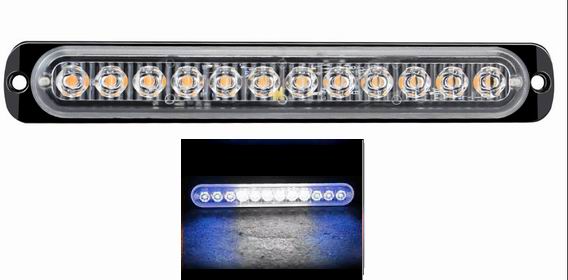 12 LED Blitzblink / strobe blink 12v / 24v - Aflang