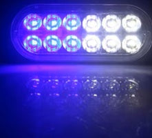 12 LED Blitzblink / strobe blink 12v / 24v - ALUMINIUM