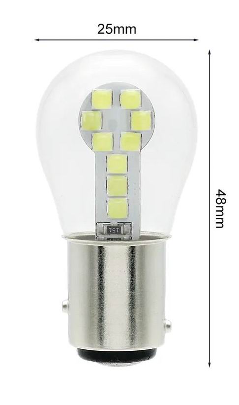 BAY15D LED pære - 12v