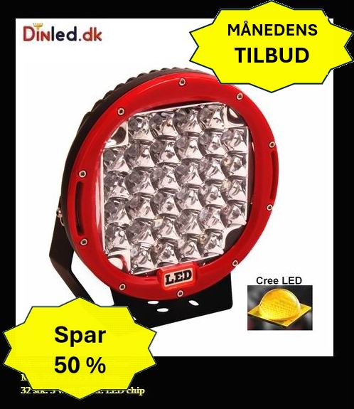 Designer LED projektør 120 watt 12/24 volt