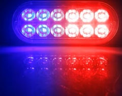 12 LED Blitzblink / strobe blink 12v / 24v - ALUMINIUM