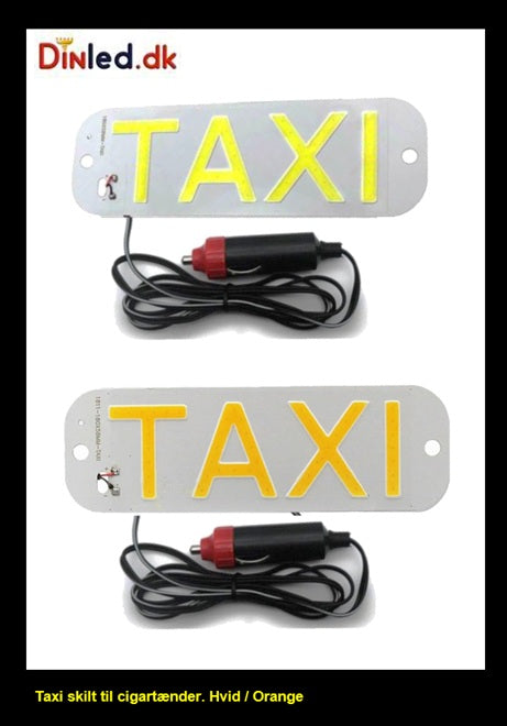 Taxi Skilt med stik til cigartænder