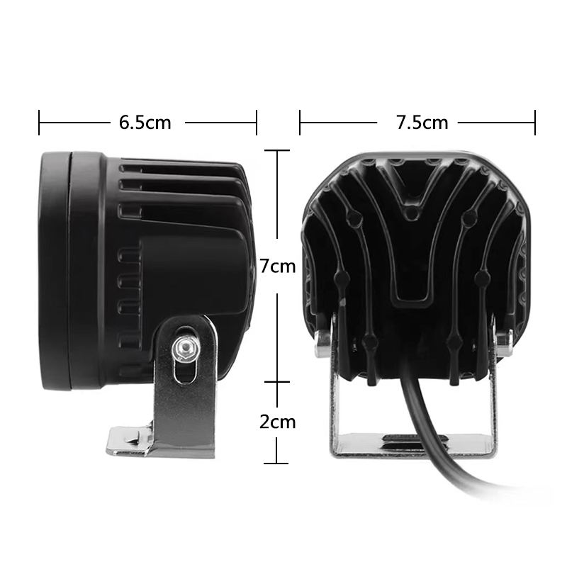 LED køretøjs projektør 40 watt 10-80 volt - GRØN