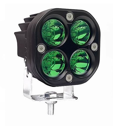 LED køretøjs projektør 40 watt 10-80 volt - GRØN