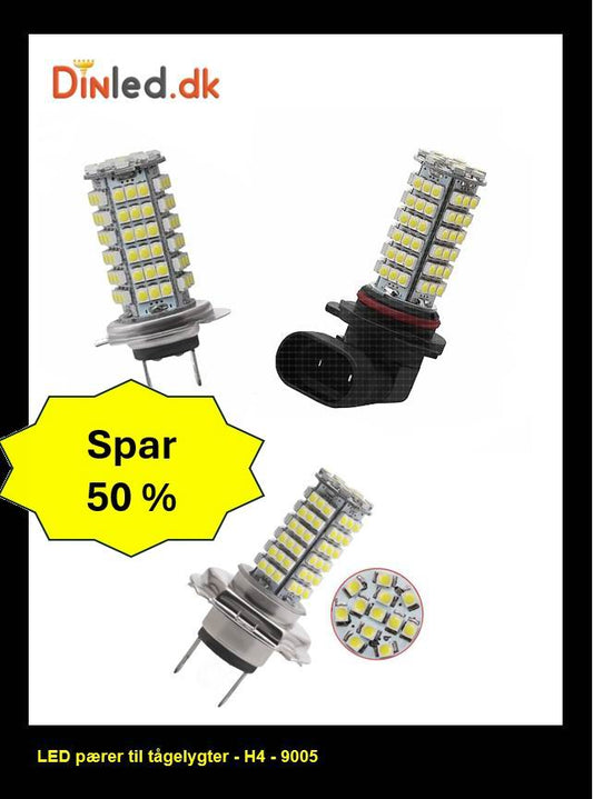 LED pære til tågelygter - 12v, H7 - 9005