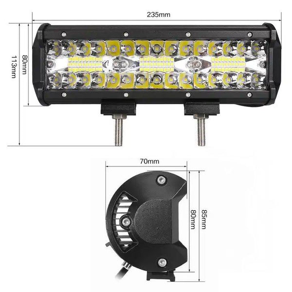 LED køretøjs projektør 60 watt 12/24 volt - Combo