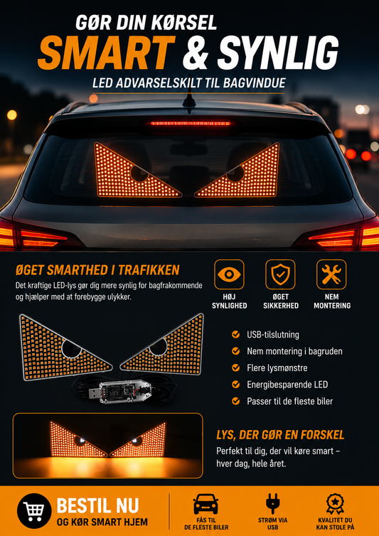 LED Devil Eyes - USB - 133 x 90 mm  - 11 funktioner