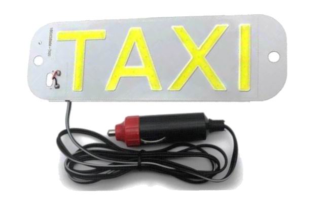 Taxi Skilt med stik til cigartænder