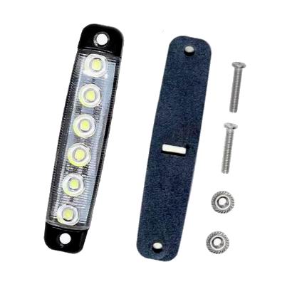 6 LED markeringslygte, 12v - NY MODEL