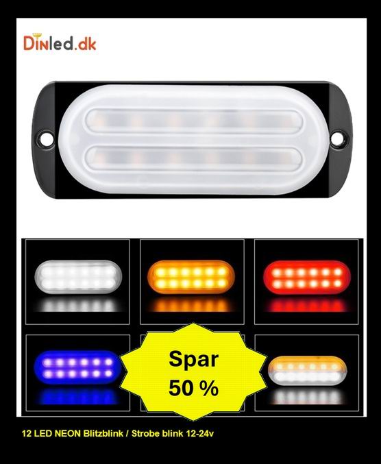12 LED NEON Blitzblink / strobe blink 12v / 24v