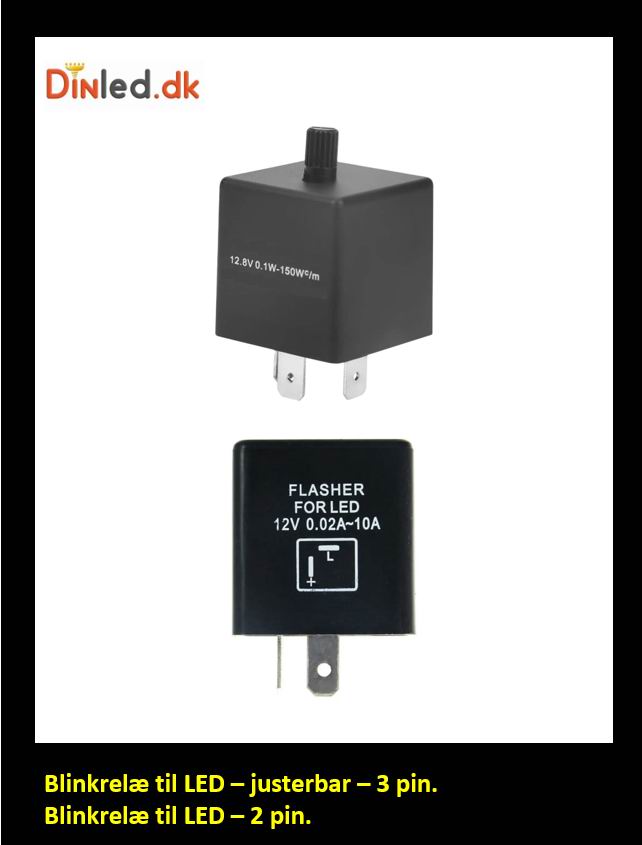 Blink relæ til LED - 12 volt – DinLED.dk