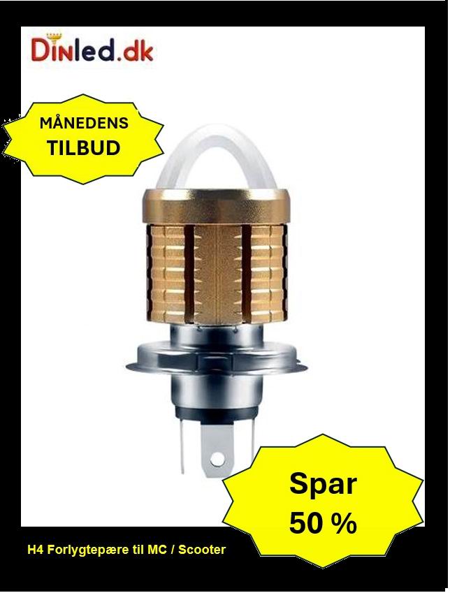 H4 LED forlygtepærer til Scooter  / Motorcykel - 10-80v