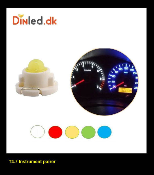 T4.7 LED Instrument pærer - 12v