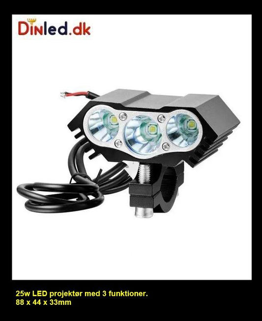 LED projektør 25 watt 12 - 80 volt