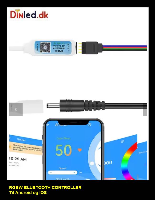 RGBW Bluetooth controller til IOS og ANDROID