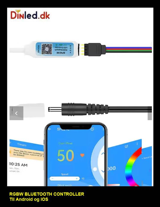 RGBW Bluetooth controller til IOS og ANDROID
