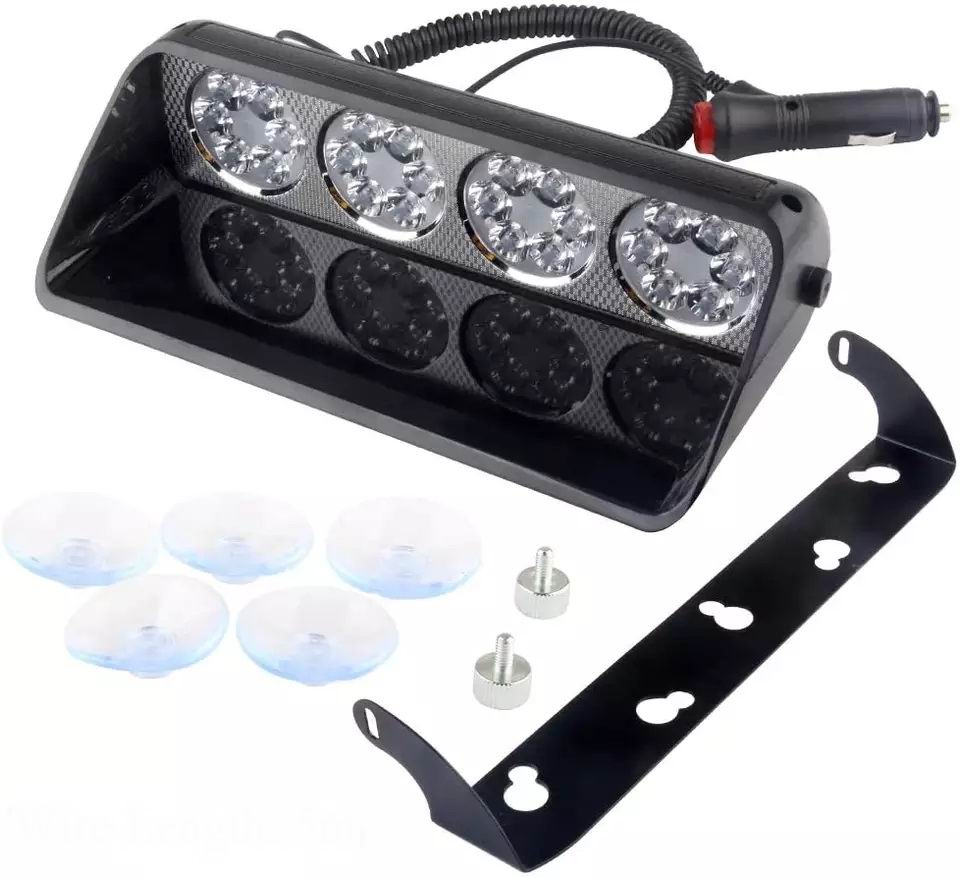 4 x 6 LED Blitzblink / strobe blink blok 12 / 24 volt