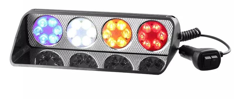 4 x 6 LED Blitzblink / strobe blink blok 12 / 24 volt