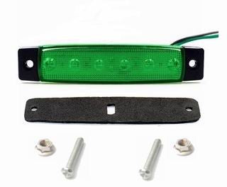 6 LED markeringslygte, 24v. Ny model