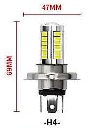 LED pære til tågelygter, 12v