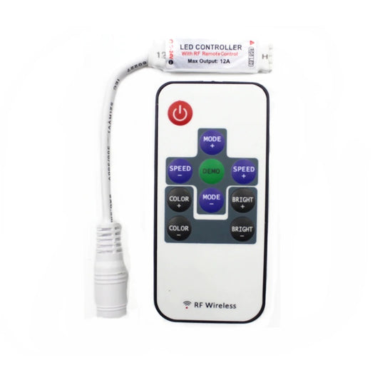 RF LED controller med fjernbetjening 12/24v - RGB LED