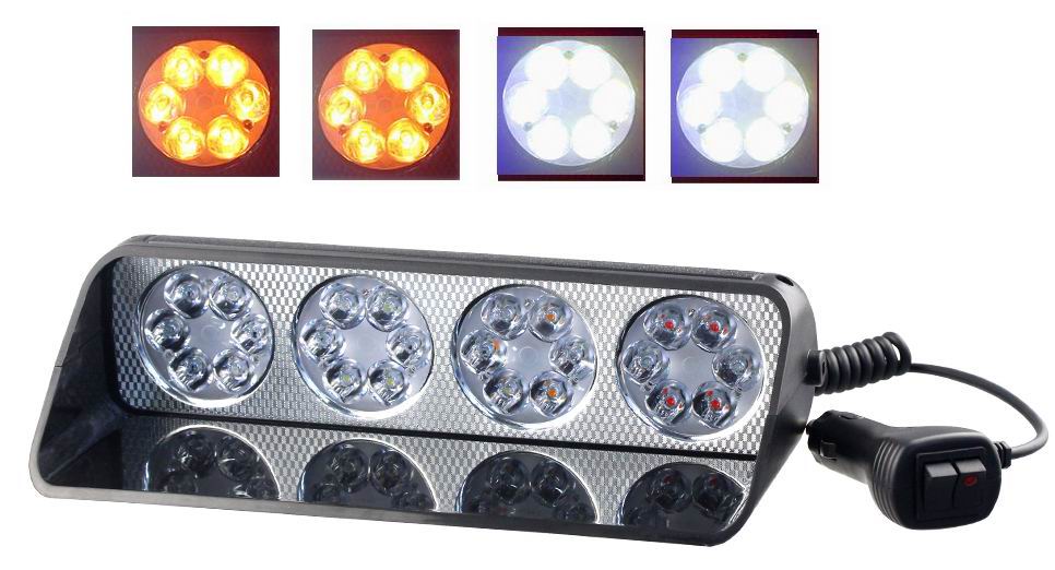 4 x 6 LED Blitzblink / strobe blink blok 12 / 24 volt