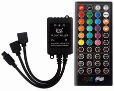 LED MUSIK RGB controller med fjernbetjening 12/24v - 44 knapper