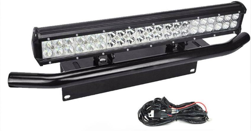 LED Lys bro / lys bar 126 watt inkl. Bull bar og Ledning
