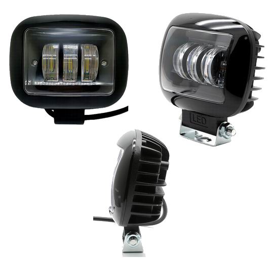 LED køretøjs projektør 30 watt 12/24 volt - Square
