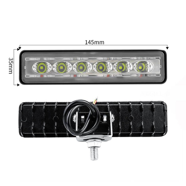 LED køretøjs projektør 18 watt med Blitz blink