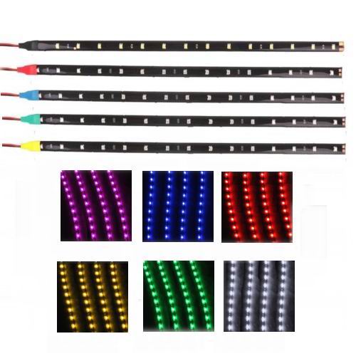 LED flexible strips 30cm vandtæt, 12v. Sæt med 2 stk.