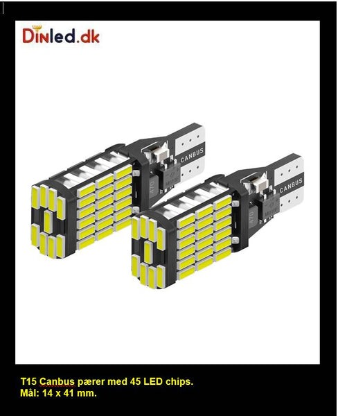 T15 W16W 12 / 24V CANBUS LED  pære